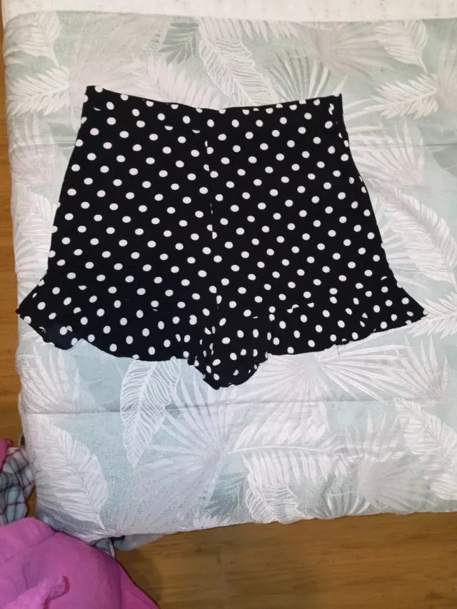 Falda pantalón Zara lunares tiro alto