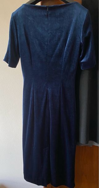 Abito in velluto blu tg 40