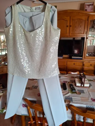 Conjunto fiesta lentejuelas y pantalón