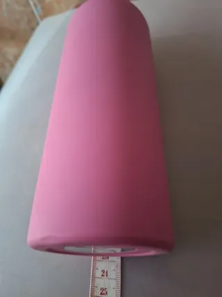 Botella de agua rosa de aluminio