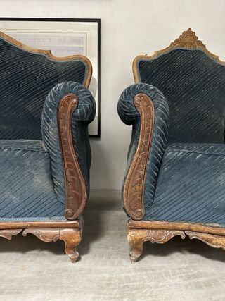 Set di divani vintage - 1 divano + 2 poltrone (es)