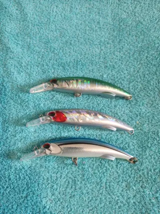Lote 3 señuelos pesca Minnows