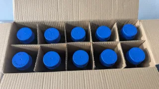 10 botellas ISO de laboratorio de 500ml