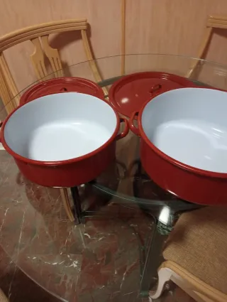 Lote hostelería ollas vasos plancha freidoras