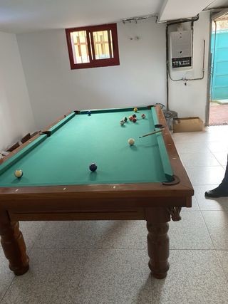 Mesa de billar snooker 9 pies. Pool y frances