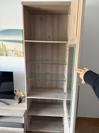 Mueble TV + Vitrina + Mesa Centro