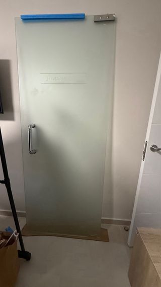 Puerta de cristal maciza para oficina