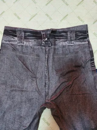 Leggings felpati effetto jeans