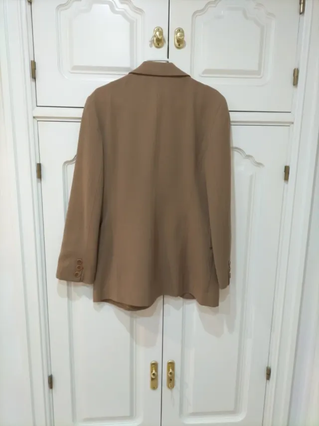 Chaqueta Zara Beige Mujer