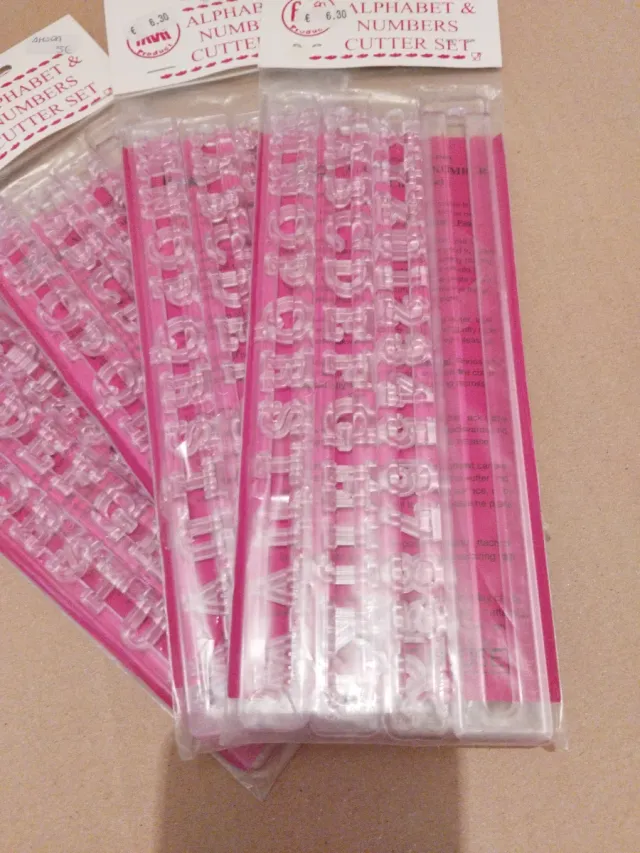 Moldes Letras y Números Repostería