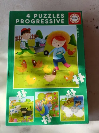4 Puzzles Educa prograsivos - 5 euros capa caja