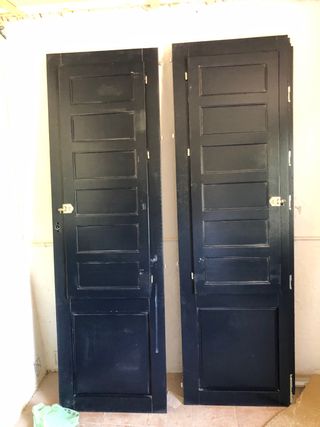 Puerta balconera doble hoja nueva