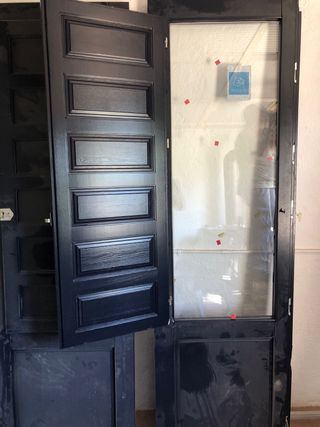 Puerta balconera doble hoja nueva
