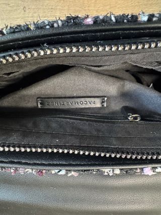 Bolso Paco Martinez negro tweed multicolor