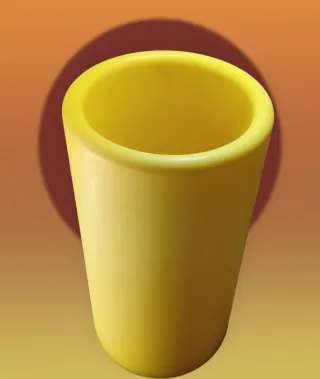 Portaombrelli/gettacarte vintage giallo 52 cm