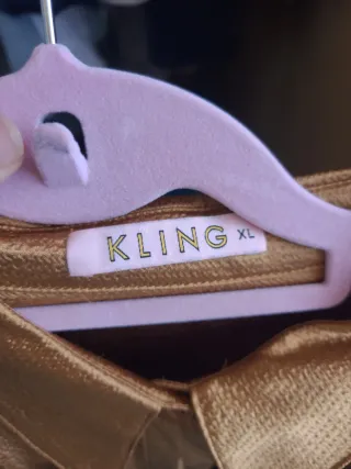 Vestido largo dorado