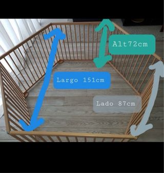 Parque infantil modular madera haya Felibaby