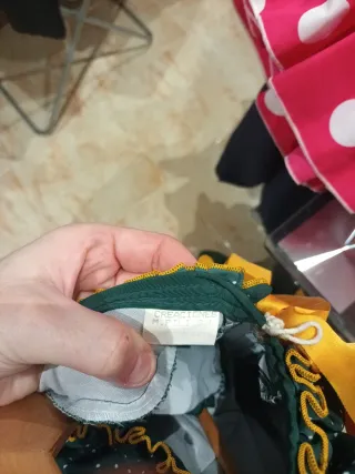 Traje Flamenco Verde y Amarillo Talla Única