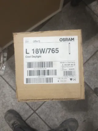 66 Tubos fluorescentes OSRAM 18W Cool Daylight