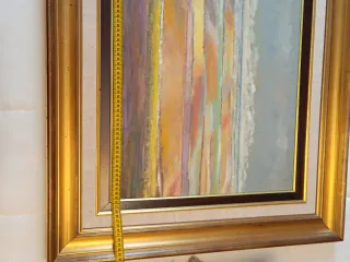 Óleo con marco dorado