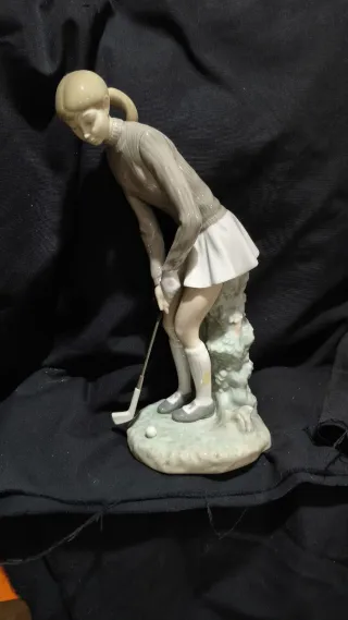 Figura Lladró Golfista Porcelana