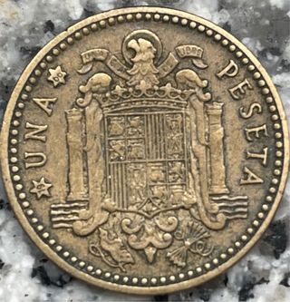 Moneda 1 Peseta Franco 1947 Monedas 1 Peseta 1966