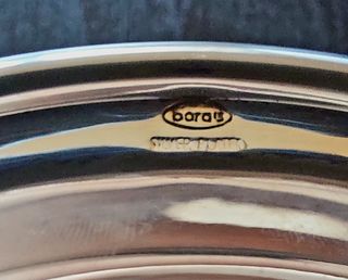 Vassoio in silver plate con forchettina