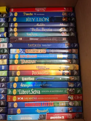 41 DVDs. Colección Películas Disney y más.
