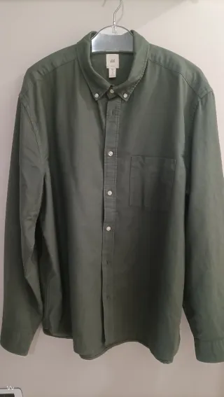 Camisa H&M Verde oliva, Talla M