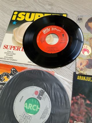 Lote 6 singles 45 Pop Rock Flamenco