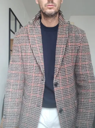 Abrigo pata de gallo talla S (46)