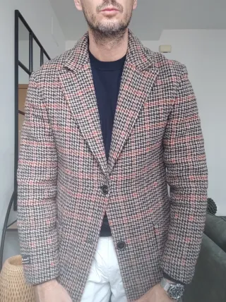 Abrigo pata de gallo talla S (46)