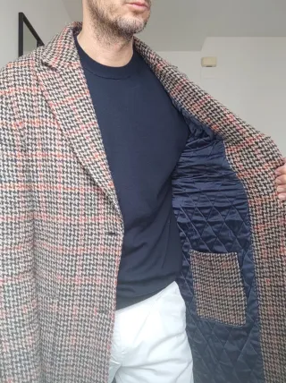 Abrigo pata de gallo talla S (46)