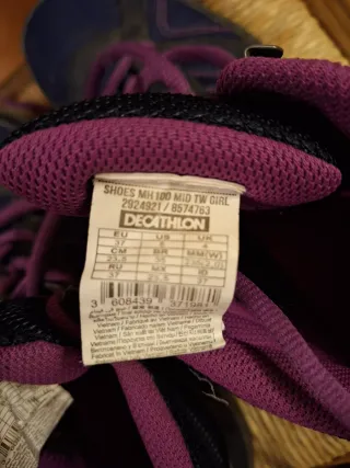 Botas de montaña niña/mujer n°37