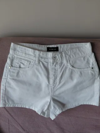 Pantalón corto blanco Pinko