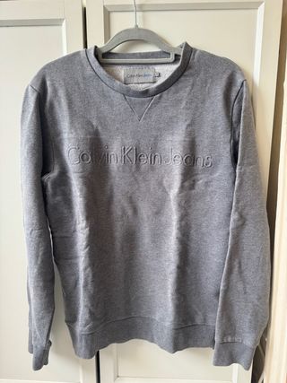 Sudadera Calvin Klein Jeans Gris Talla M