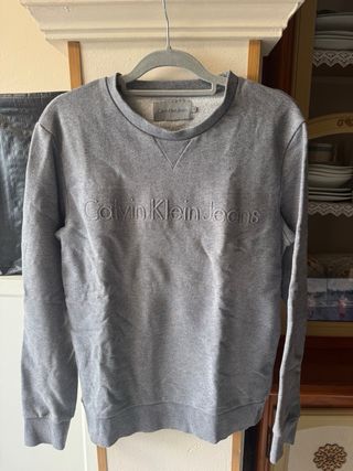 Sudadera Calvin Klein Jeans Gris Talla M