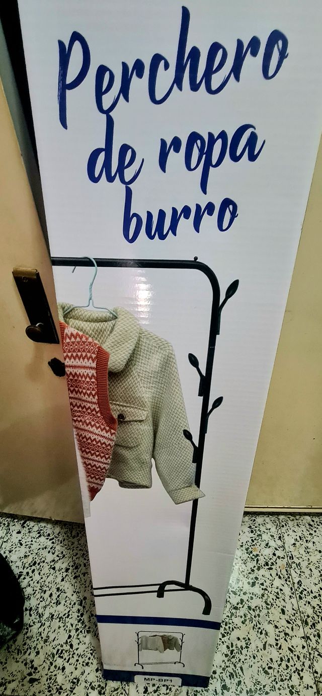 Perchero Burro Metálico Negro