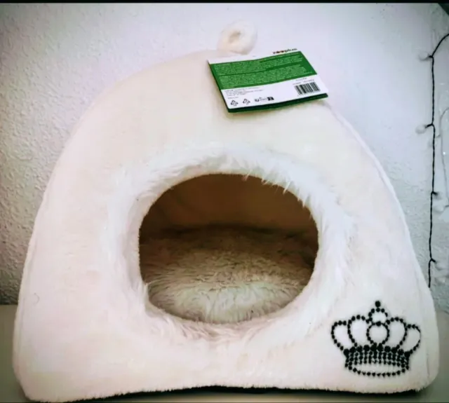 Cama Cueva Royal Pet Gatos/Perros Blanca