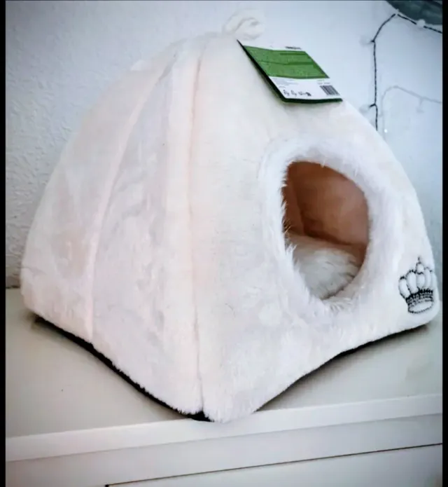 Cama Cueva Royal Pet Gatos/Perros Blanca