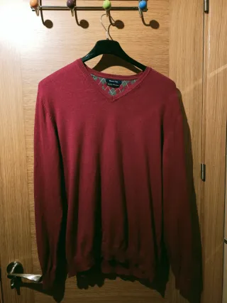 Jersey Massimo Dutti Burdeos Talla L