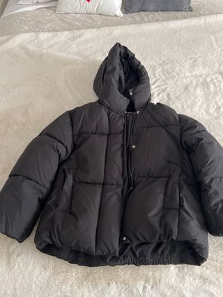 Anorak Zara niña 9-10 años negro
