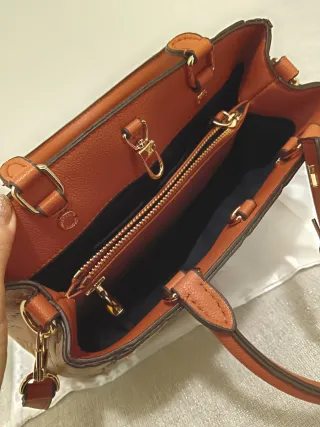 Borsa monogram con lucchetto e chiave