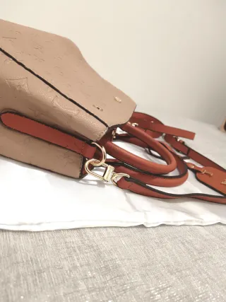 Borsa monogram con lucchetto e chiave