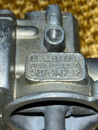 Dos Carburadores Dell'Orto SHA V-12-12