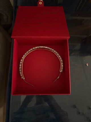 Tiara circonita bañada en plata