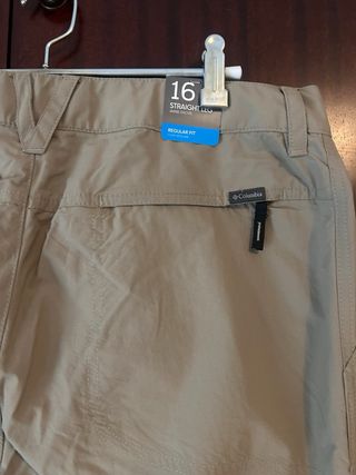 Pantalones Columbia Hombre Beige Convertibles NUEV