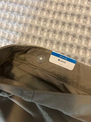 Pantalones Columbia Hombre Beige Convertibles NUEV