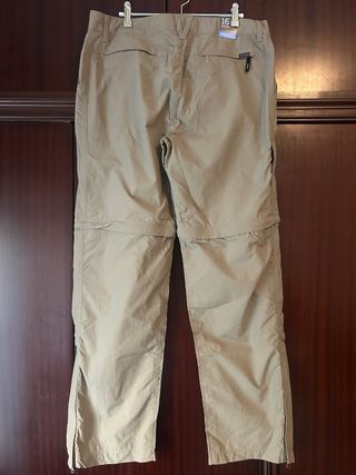 Pantalones Columbia Hombre Beige Convertibles NUEV