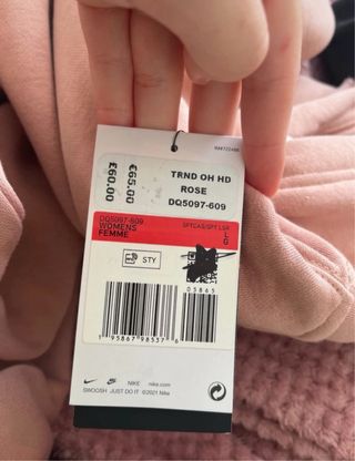 Conjunto Nike Sudadera y Pantalón Rosa Nuevo
